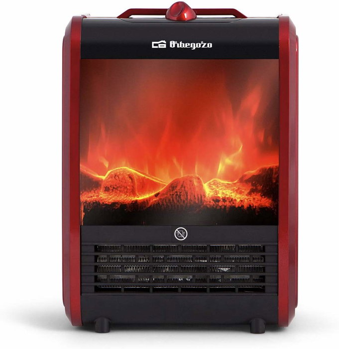 Orbegozo CM 9015 Chimenea Eléctrica Roja 1500W Orbegozo CM 9015 Chimenea Eléctrica Roja 1500W